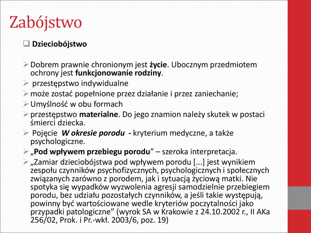 Przestępstwa przeciwko życiu i zdrowiu ppt pobierz